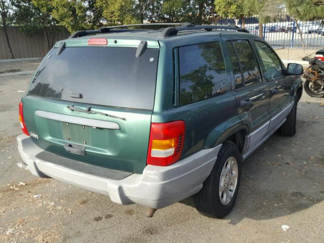 1J4G248S0YC145730 - 2000 JEEP GRAND CHER GREEN photo 4