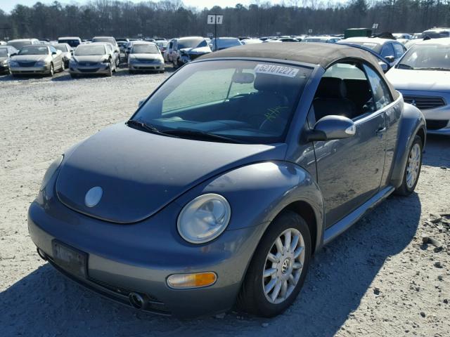 3VWCM31Y34M311588 - 2004 VOLKSWAGEN NEW BEETLE GRAY photo 2