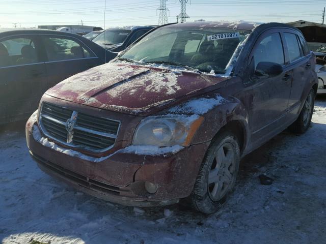 1B3HB48BX7D589105 - 2007 DODGE CALIBER SX RED photo 2