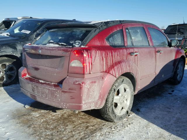 1B3HB48BX7D589105 - 2007 DODGE CALIBER SX RED photo 4