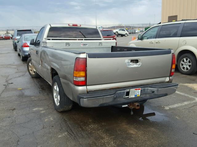 1GCEC14W01Z189053 - 2001 CHEVROLET SILVERADO TAN photo 3