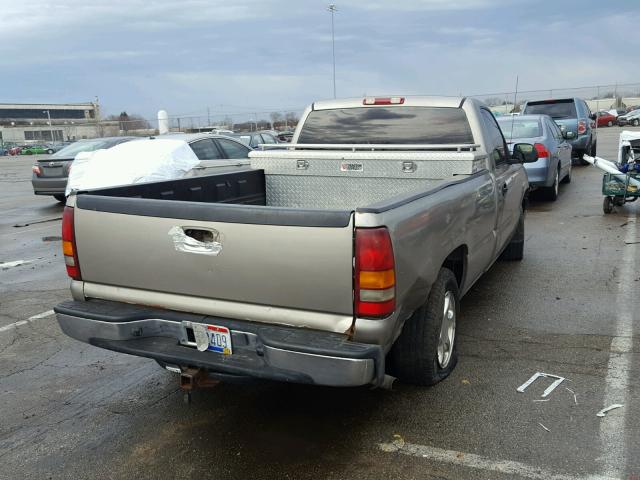 1GCEC14W01Z189053 - 2001 CHEVROLET SILVERADO TAN photo 4