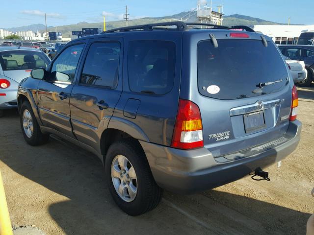 4F2CU09151KM35017 - 2001 MAZDA TRIBUTE LX BLUE photo 3