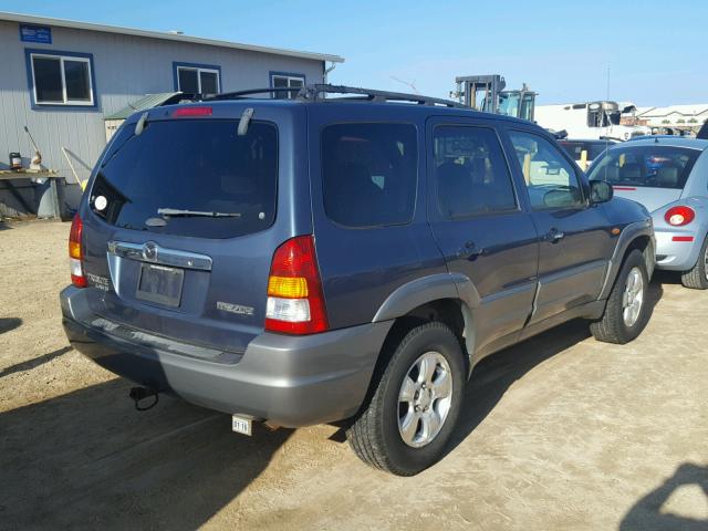 4F2CU09151KM35017 - 2001 MAZDA TRIBUTE LX BLUE photo 4