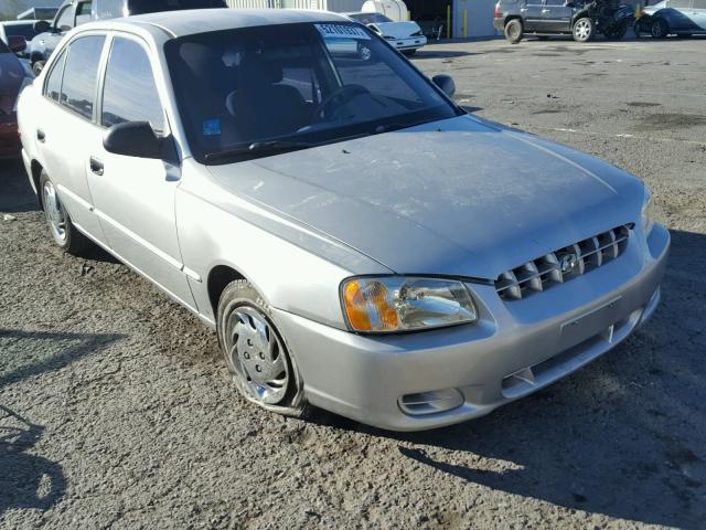 KMHCG45C22U283544 - 2002 HYUNDAI ACCENT GL SILVER photo 1