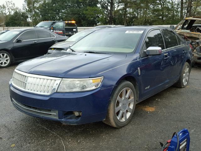 3LNHM26T07R614850 - 2007 LINCOLN MKZ BLUE photo 2