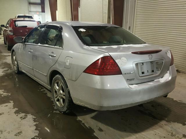 1HGCM56326A126574 - 2006 HONDA ACCORD SE SILVER photo 3