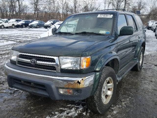 JT3HN86R9Y0320894 - 2000 TOYOTA 4RUNNER SR GREEN photo 2