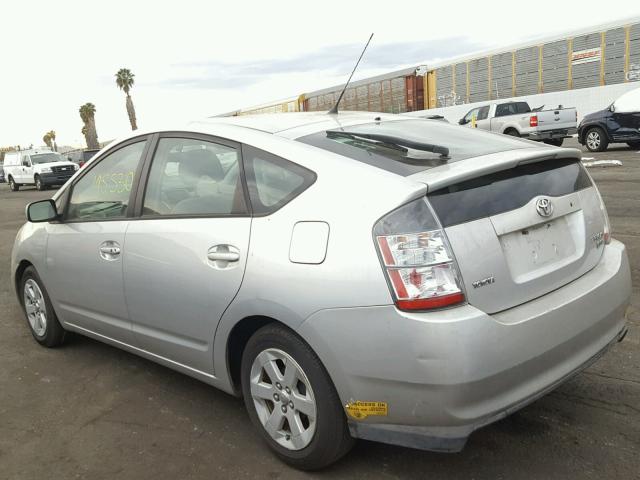 JTDKB20U240075662 - 2004 TOYOTA PRIUS SILVER photo 3