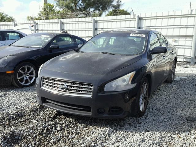 1N4AA51E69C808332 - 2009 NISSAN MAXIMA S BLACK photo 2