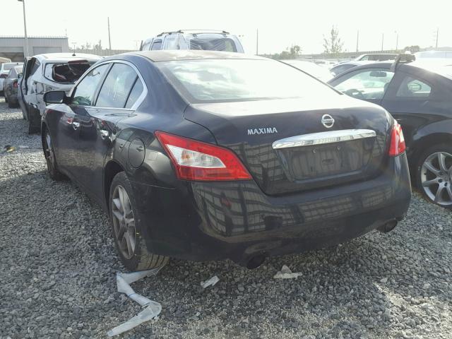 1N4AA51E69C808332 - 2009 NISSAN MAXIMA S BLACK photo 3