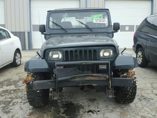 1J4FY49S4PP222969 - 1993 JEEP WRANGLER / GREEN photo 9