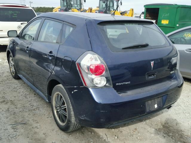 5Y2SP67069Z424739 - 2009 PONTIAC VIBE BLUE photo 3