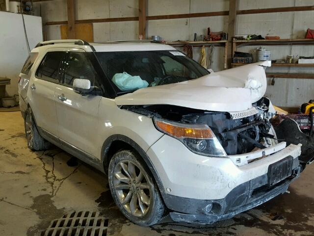 1FM5K8F80DGB52431 - 2013 FORD EXPLORER L WHITE photo 1