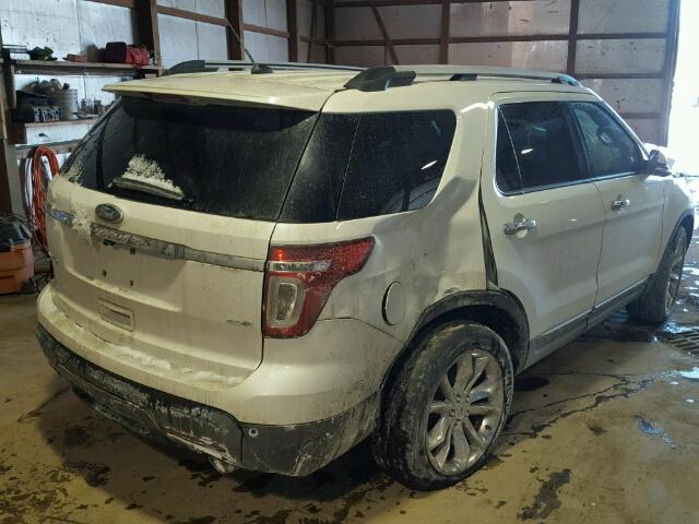 1FM5K8F80DGB52431 - 2013 FORD EXPLORER L WHITE photo 4