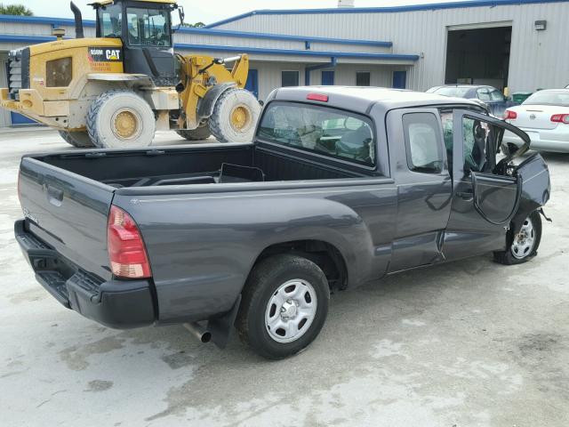 5TFTX4CN7FX047615 - 2015 TOYOTA TACOMA ACC GRAY photo 4