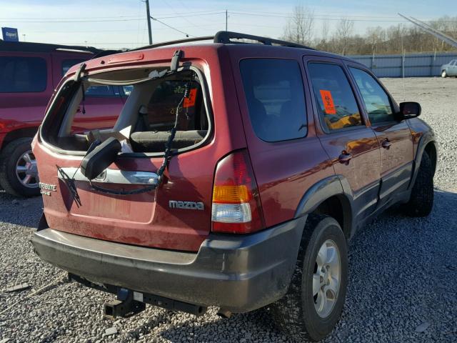 4F2YZ04173KM05521 - 2003 MAZDA TRIBUTE LX RED photo 4