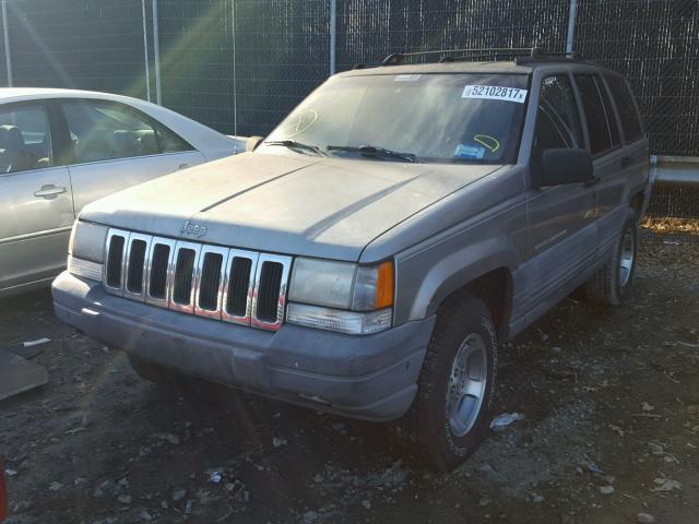 1J4GZ58S9WC343303 - 1998 JEEP GRAND CHER SILVER photo 2