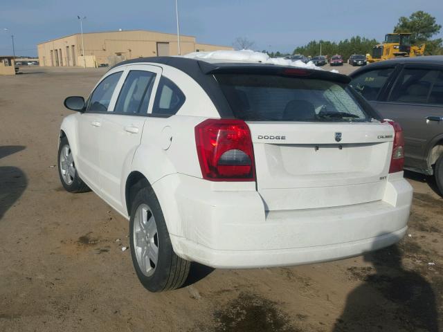 1B3HB48A99D189904 - 2009 DODGE CALIBER SX WHITE photo 3