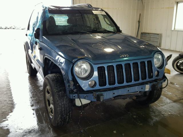 1J4GL48K35W614736 - 2005 JEEP LIBERTY SP BLUE photo 1