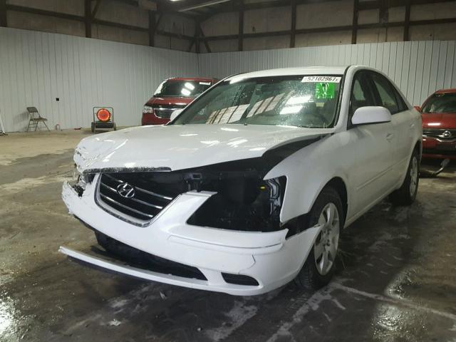 5NPET46C29H516110 - 2009 HYUNDAI SONATA GLS WHITE photo 2