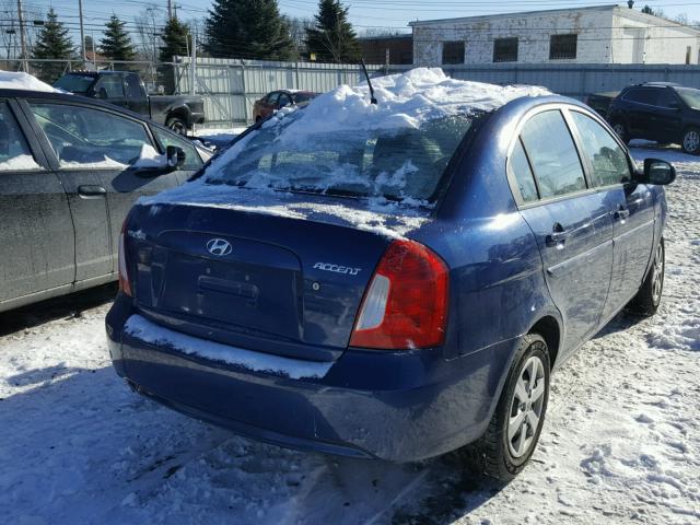 KMHCN4AC2AU407564 - 2010 HYUNDAI ACCENT GLS BLUE photo 4