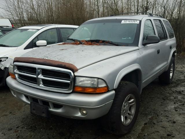 1D4HS48N33F537048 - 2003 DODGE DURANGO SL SILVER photo 2