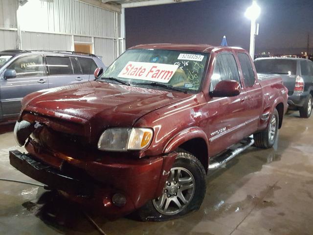 5TBRT38163S425634 - 2003 TOYOTA TUNDRA ACC RED photo 2