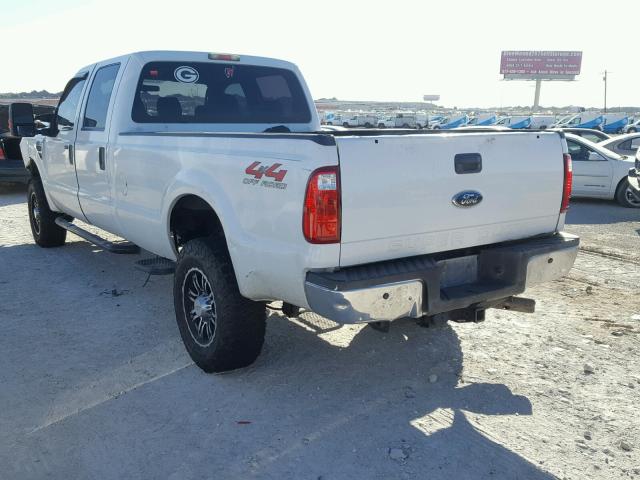 1FTWW31R88EC03269 - 2008 FORD F350 SRW S WHITE photo 3