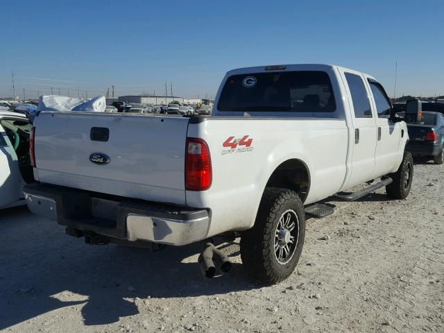 1FTWW31R88EC03269 - 2008 FORD F350 SRW S WHITE photo 4