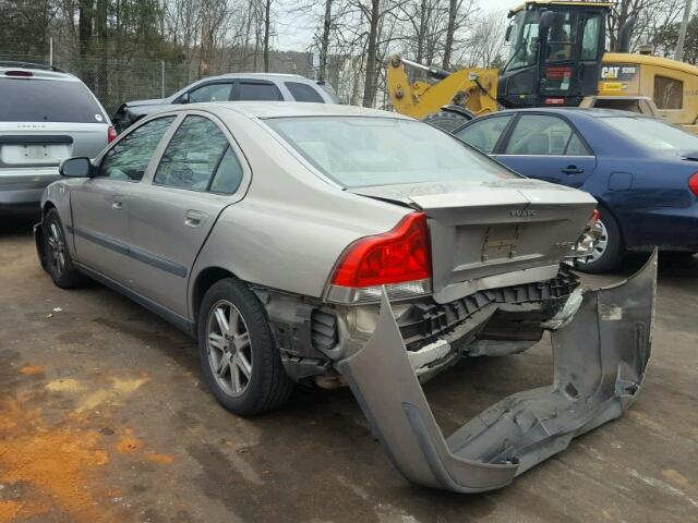 YV1RS61R222178348 - 2002 VOLVO S60 BROWN photo 3