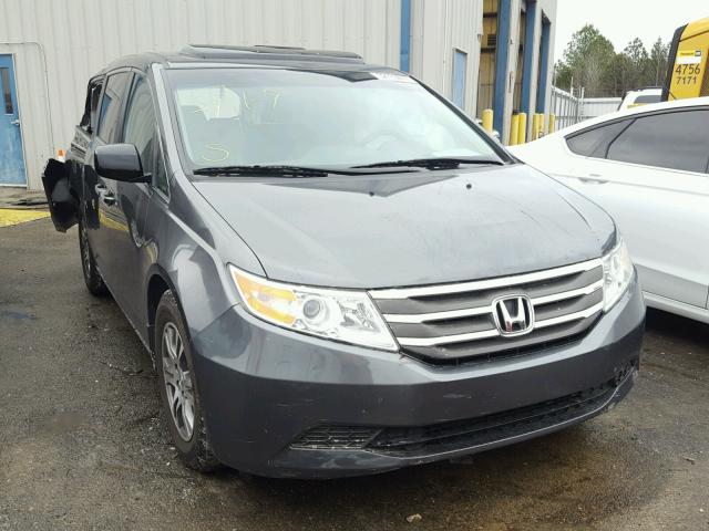 5FNRL5H6XCB065948 - 2012 HONDA ODYSSEY EX GRAY photo 1