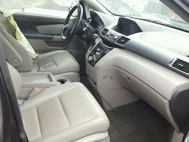 5FNRL5H6XCB065948 - 2012 HONDA ODYSSEY EX GRAY photo 5