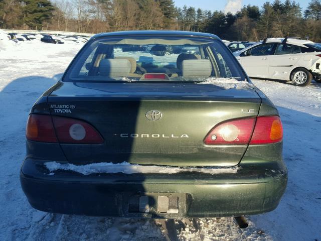 2T1BR12E62C539082 - 2002 TOYOTA COROLLA CE GREEN photo 9