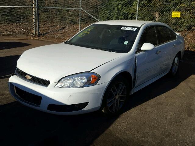 2G1WC5E32D1123075 - 2013 CHEVROLET IMPALA LTZ WHITE photo 2