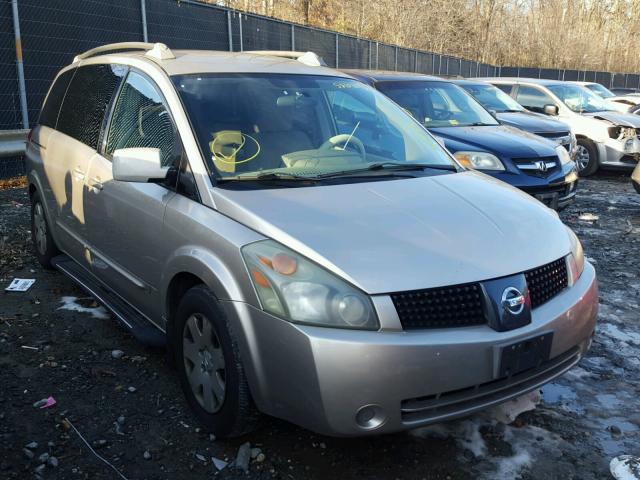 5N1BV28U05N136275 - 2005 NISSAN QUEST S BEIGE photo 1