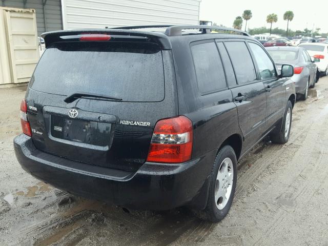 JTEEP21A440018068 - 2004 TOYOTA HIGHLANDER BLACK photo 4