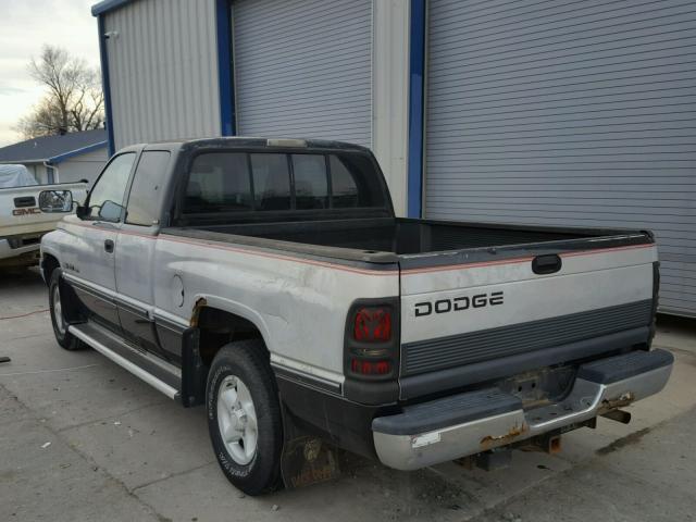 3B7HC13ZXVG784765 - 1997 DODGE RAM 1500 SILVER photo 3