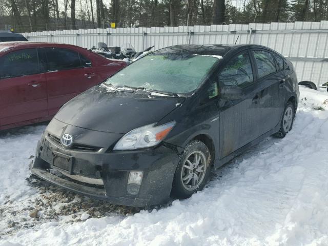 JTDKN3DU6A0002510 - 2010 TOYOTA PRIUS BLACK photo 2