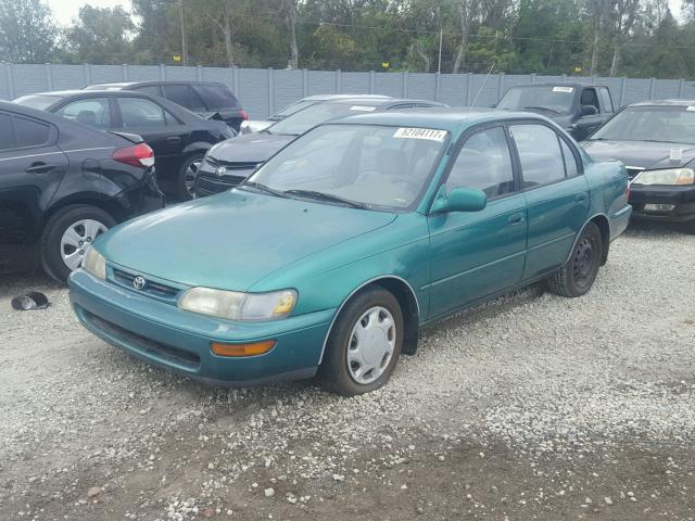 2T1BB02E0VC188060 - 1997 TOYOTA COROLLA DX GREEN photo 2