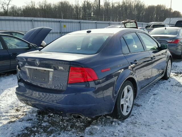 19UUA66235A014049 - 2005 ACURA TL BLUE photo 4