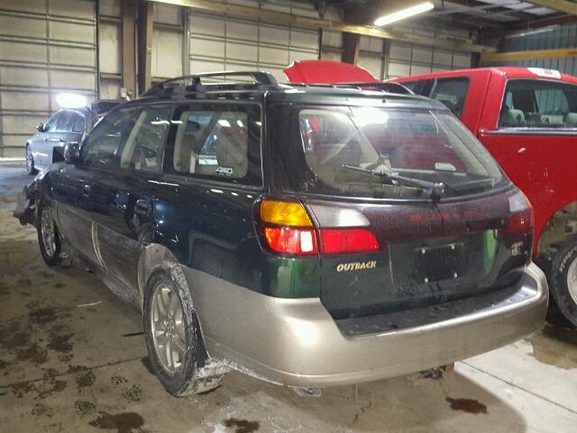 4S3BH675527644061 - 2002 SUBARU LEGACY OUT GREEN photo 3