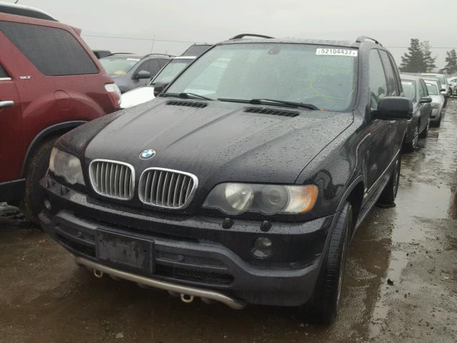 5UXFB33582LH35261 - 2002 BMW X5 4.4I BLACK photo 2