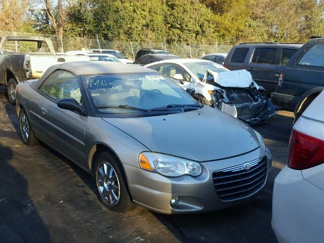 1C3EL65R84N362145 - 2004 CHRYSLER SEBRING LI GOLD photo 1