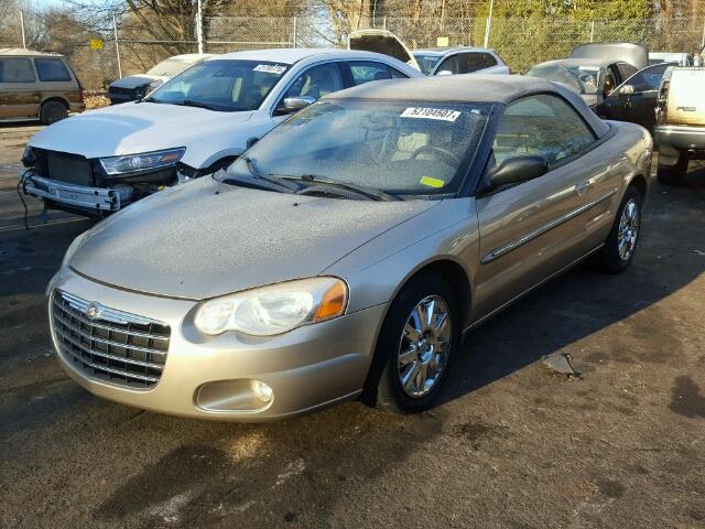 1C3EL65R84N362145 - 2004 CHRYSLER SEBRING LI GOLD photo 2