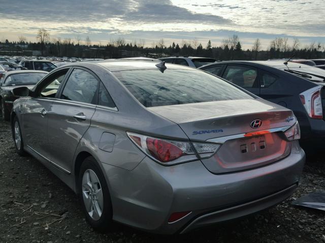 KMHEC4A40CA026128 - 2012 HYUNDAI SONATA HYB SILVER photo 3