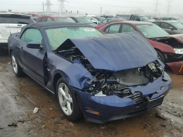 1ZVBP8FF6B5138093 - 2011 FORD MUSTANG GT BLUE photo 1