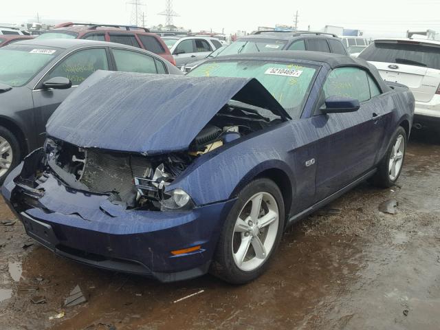 1ZVBP8FF6B5138093 - 2011 FORD MUSTANG GT BLUE photo 2