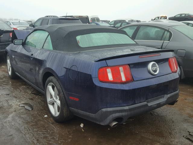 1ZVBP8FF6B5138093 - 2011 FORD MUSTANG GT BLUE photo 3