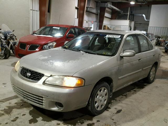 3N1CB51D41L503110 - 2001 NISSAN SENTRA XE SILVER photo 2